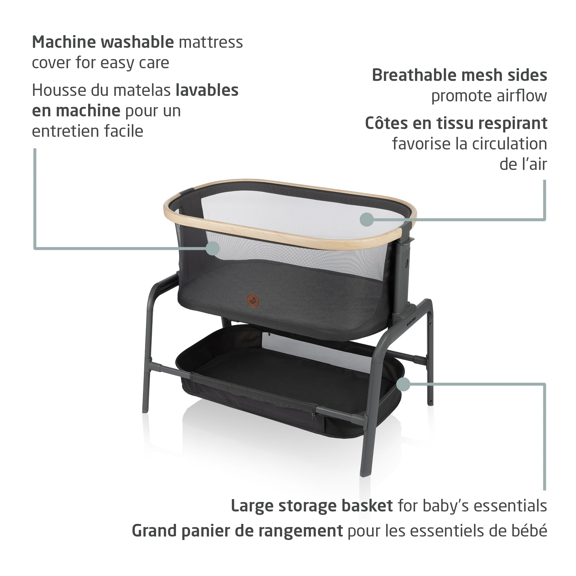 maxi cosi air iora Maxi Cosi Iora Bedside Bassinet – Juniorbaby