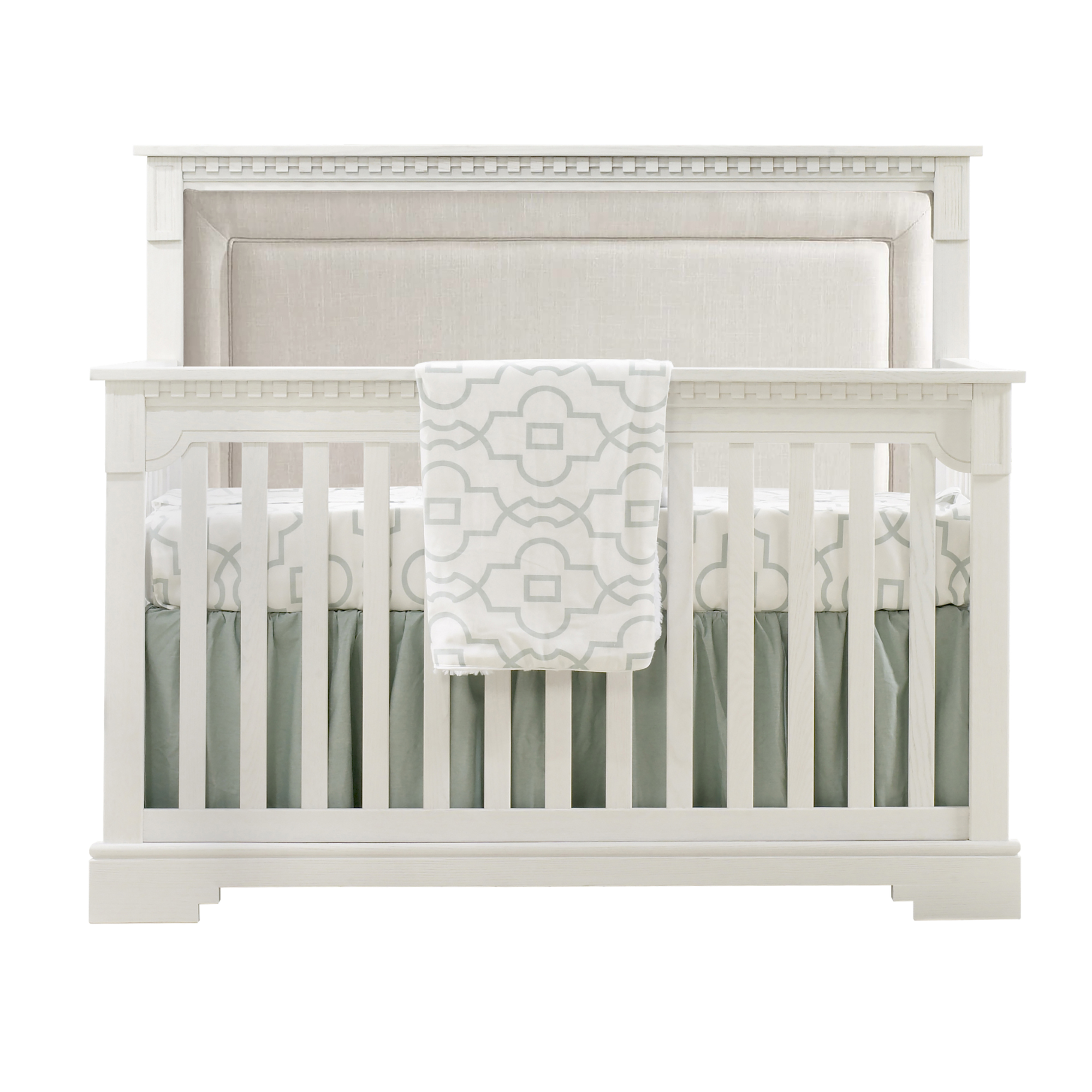 Natart Ithaca 5 in 1 Crib with Upholstered Panel Juniorbaby