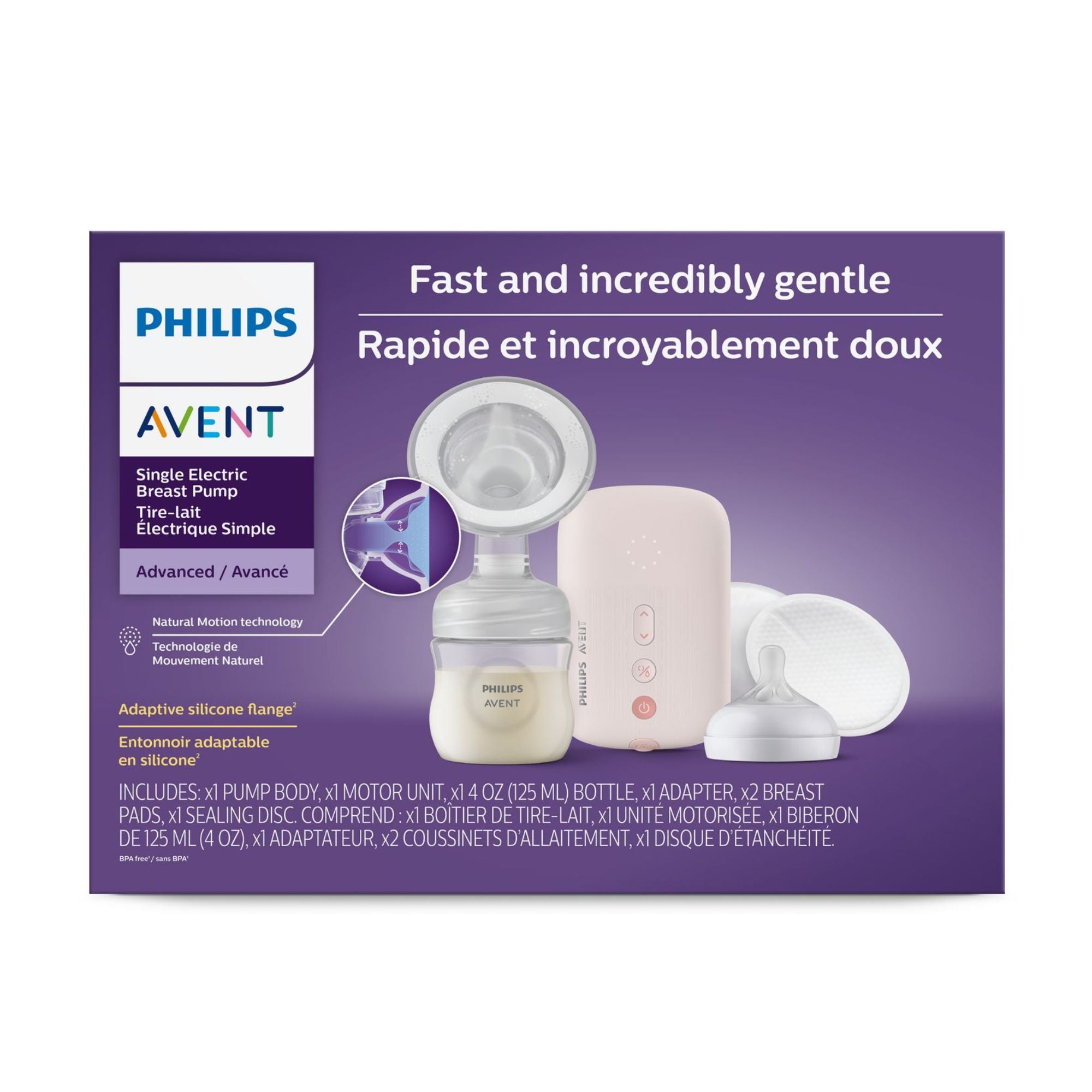 AVENT TIRE LAIT ELECTRIQUE DOUBLE POMPAGE NATURAL