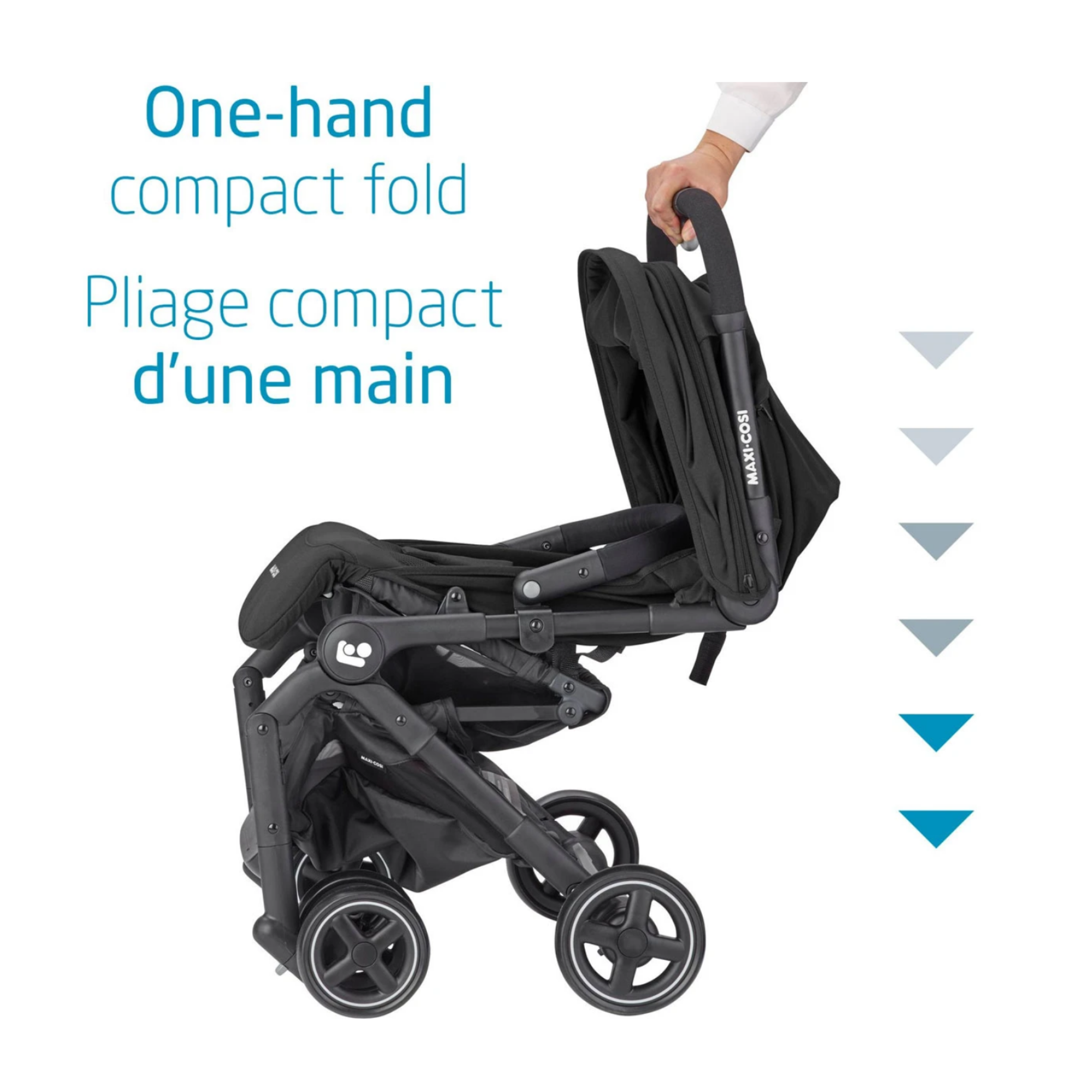 Maxi-Cosi Lara Ultra Compact Stroller, Tetra Graphite 